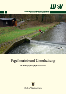 Bild der Titelseite der Publikation: Pegelbetrieb und Unterhaltung