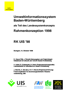 Bild der Titelseite der Publikation: Rahmenkonzeption UIS 1998 (Archiv)