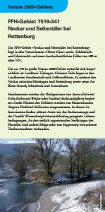 Bild der Titelseite der Publikation: Natura 2000 gemeinsam umsetzen - Neckar und Seitentäler bei Rottenburg