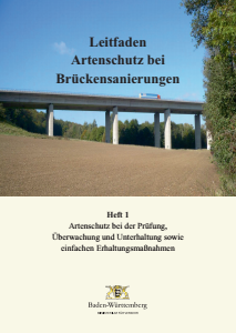 Bild der Titelseite der Publikation: Leitfaden Artenschutz bei Brückensanierungen