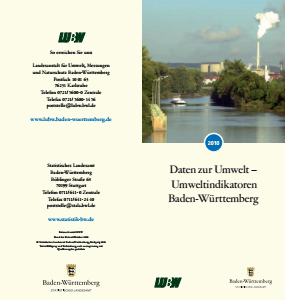 Bild der Titelseite der Publikation: Daten zur Umwelt - Umweltindikatoren Baden-Württemberg 2010