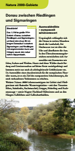 Bild der Titelseite der Publikation: Natura 2000 gemeinsam umsetzen - Donau zwischen Riedlingen und Sigmaringen