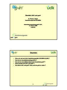 Bild der Titelseite der Publikation: Informationsveranstaltung Informationsnetze: Umweltportal Deutschland (gein®) und Umweltportal Baden-Württemberg