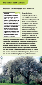 Bild der Titelseite der Publikation: Natura 2000 gemeinsam umsetzen - Wälder und Wiesen bei Malsch