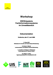 Bild der Titelseite der Publikation: WWW-basierte Fachinformationssysteme im Umweltbereich