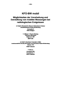 Bild der Titelseite der Publikation: KFÜ-BW mobil - Möglichkeiten der Verarbeitung und Darstellung von mobilen Messungen bei radiologischen Ereignissen
