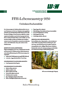 Bild der Titelseite der Publikation: FFH-Lebensraumtyp 9150