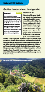 Bild der Titelseite der Publikation: Natura 2000 gemeinsam umsetzen - Großes Lautertal und Landgericht