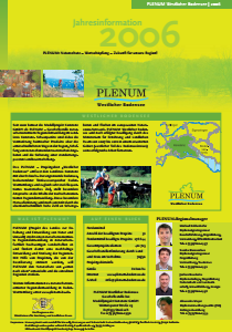 Bild der Titelseite der Publikation: Jahresinformation PLENUM Westlicher Bodensee 2006