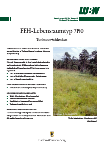 Bild der Titelseite der Publikation: FFH-Lebensraumtyp 7150