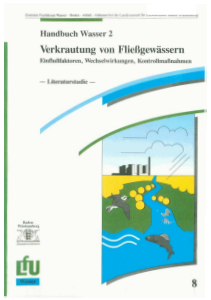 Bild der Titelseite der Publikation: Verkrautung von Fließgewässern