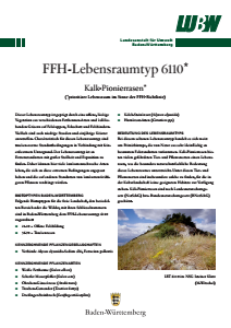 Bild der Titelseite der Publikation: FFH-Lebensraumtyp 6110