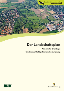 Bild der Titelseite der Publikation: Der Landschaftsplan