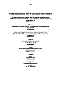 Bild der Titelseite der Publikation: Potenzialatlas Erneuerbare Energien