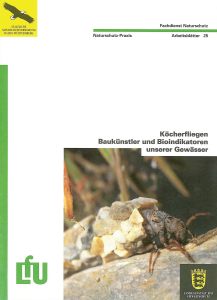 Bild der Titelseite der Publikation: Köcherfliegen