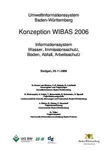Bild der Titelseite der Publikation: Konzeption WIBAS 2006
