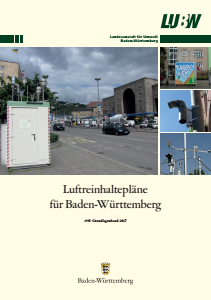 Bild der Titelseite der Publikation: Luftreinhaltepläne für Baden-Württemberg