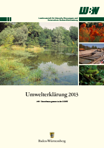 Bild der Titelseite der Publikation: Umwelterklärung 2013