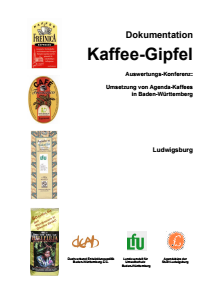 Bild der Titelseite der Publikation: Arbeitspapier: Dokumentation Kaffee-Gipfel in Ludwigsburg