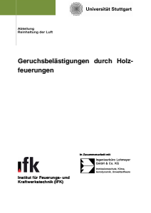 Bild der Titelseite der Publikation: Geruchsbelästigungen durch Holzfeuerungen