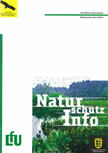 Bild der Titelseite der Publikation: Naturschutz-Info 2001 Heft 2