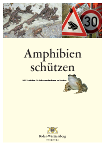 Bild der Titelseite der Publikation: Amphibien schützen