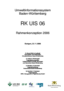 Bild der Titelseite der Publikation: Rahmenkonzeption UIS 2006