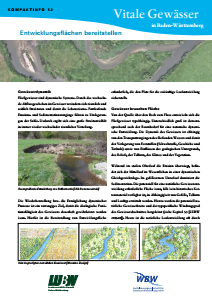 Bild der Titelseite der Publikation: Vitale Gewässer in Baden-Württemberg