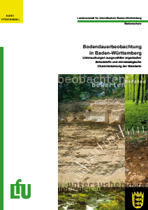 Bild der Titelseite der Publikation: Bodendauerbeobachtung in Baden-Württemberg. 2