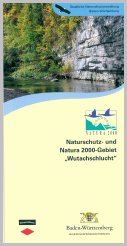 Bild der Titelseite der Publikation: Naturschutz- und Natura 2000-Gebiet "Wutachschlucht"