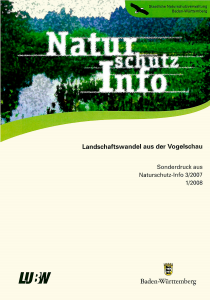 Bild der Titelseite der Publikation: Naturschutz-Info 2007 Heft 3 - 2008 Heft 1 - Sonderdruck