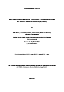 Bild der Titelseite der Publikation: Repräsentative Erfassung der Emissionen klimarelevanter Gase aus Mooren Baden-Württembergs (EmMO)