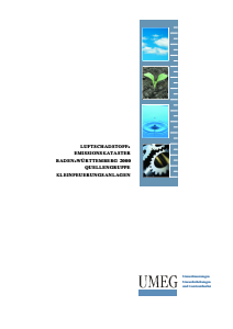 Bild der Titelseite der Publikation: Luftschadstoff-Emissionskataster Baden-Württemberg 2000. Quellengruppe Kleinfeuerungsanlagen