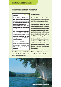 Bild der Titelseite der Publikation: Natura 2000 gemeinsam umsetzen - Hochrhein östlich Waldshut