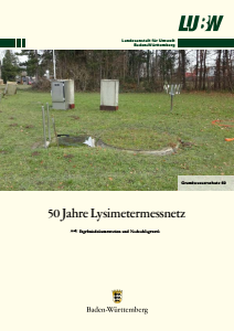 Bild der Titelseite der Publikation: 50 Jahre Lysimetermessnetz