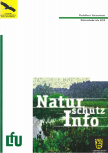 Bild der Titelseite der Publikation: Naturschutz-Info 1999 Heft 2
