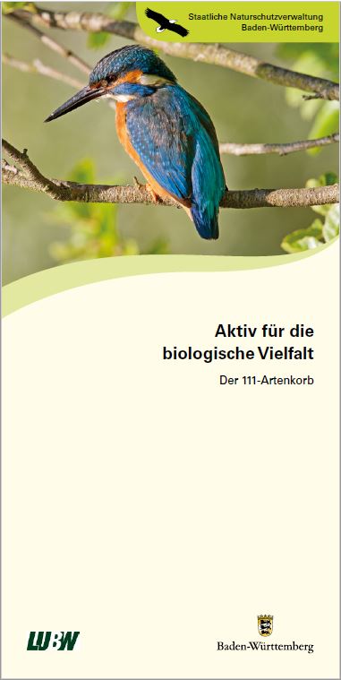 Bild der Titelseite der Publikation: Aktiv für die biologische Vielfalt