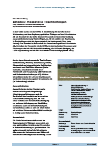 Bild der Titelseite der Publikation: Intensiv-Messstelle Trochtelfingen: Ziel, Standort- & Raumbeschreibung