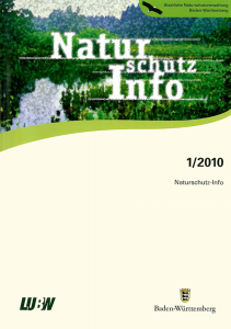 Bild der Titelseite der Publikation: Naturschutz-Info 2010 Heft 1