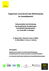 Bild der Titelseite der Publikation: Gegenwart und Zukunft des GIS-Einsatzes im Umweltbereich