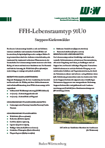 Bild der Titelseite der Publikation: FFH-Lebensraumtyp 91U0