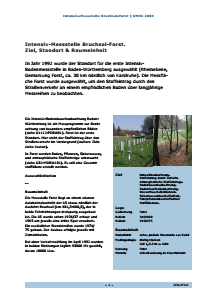 Bild der Titelseite der Publikation: Intensiv-Messstelle Bruchsal-Forst: Ziel, Standort & Raumeinheit