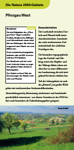 Bild der Titelseite der Publikation: Natura 2000 gemeinsam umsetzen - Pfinzgau West