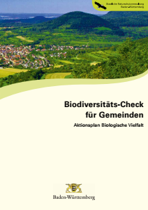 Bild der Titelseite der Publikation: Biodiversitäts-Check für Gemeinden