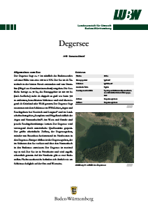 Bild der Titelseite der Publikation: Degersee