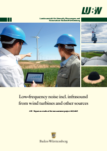 Bild der Titelseite der Publikation: Low-frequency noise incl. infrasound from wind turbines and other sources