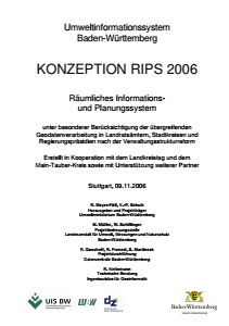 Bild der Titelseite der Publikation: Konzeption RIPS 2006