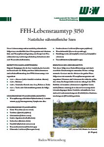 Bild der Titelseite der Publikation: FFH-Lebensraumtyp 3150