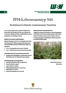 Bild der Titelseite der Publikation: FFH-Lebensraumtyp 5110