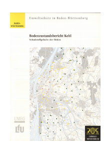 Bild der Titelseite der Publikation: Bodenzustandsbericht Kehl